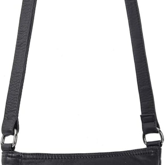 Crossbody Purses for Women Multi Pocket Crossbody Bag Soft Leather Cross Body ba - Picture 8 of 8